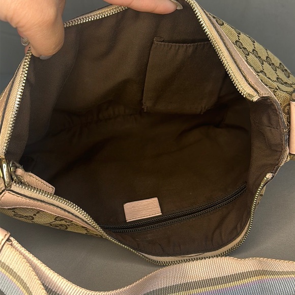 Gucci Monogram Half Moon Crossbody Bag - Picture 11 of 12